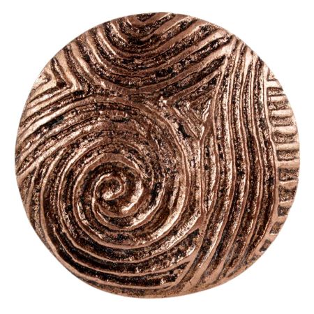 Round Wave Shape Antique Copper Aluminium Cabinet Knob